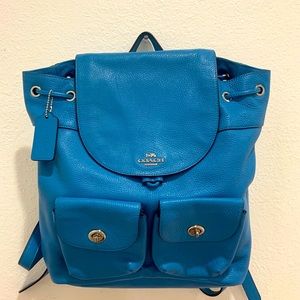 Coach Light Blue Backpack